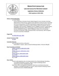 Legislative History: An Act to Develop a Voluntary Firearm Safety Program for Use in Schools in the State (SP634)(LD 1768) by Maine State Legislature (116th: 1992-1994)