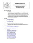 Legislative History: An Act to Establish Terms of Appointments for Members of the Maine Education Training and Export Partnership (SP637)(LD 1771) by Maine State Legislature (116th: 1992-1994)