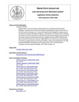 Legislative History: An Act to Provide an Appropriation for a Federally Funded Hazard Mitigation Program within the Maine Emergency Management Agency (HP1350)(LD 1816) by Maine State Legislature (116th: 1992-1994)