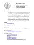 Legislative History: An Act to Reinstitute Stipends for Professional Staff at State Mental Health Institutions (HP1358)(LD 1833) by Maine State Legislature (116th: 1992-1994)