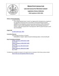 Legislative History: An Act Regarding Real Estate Transfer Tax (HP1359)(LD 1834) by Maine State Legislature (116th: 1992-1994)