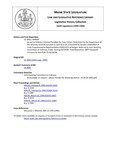 Legislative History: An Act to Enhance Criminal Penalties for Hate Crimes (SP668)(LD 1836) by Maine State Legislature (116th: 1992-1994)