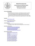 Legislative History: An Act to Create Retirement Alternatives (HP1362)(LD 1841) by Maine State Legislature (116th: 1992-1994)