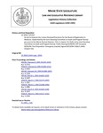 Legislative History: An Act to Improve the License Renewal Procedure for the Board of Registration in Medicine (HP1367)(LD 1850) by Maine State Legislature (116th: 1992-1994)