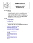 Legislative History: An Act to Correct Certain Inconsistencies in the Laws Relating to the Commission on Governmental Ethics and Election Practices (HP1380)(LD 1867) by Maine State Legislature (116th: 1992-1994)