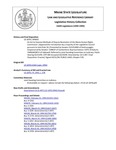 Legislative History: An Act to Improve Methods of Dispute Resolution of the Maine Human Rights Commission (SP692)(LD 1878) by Maine State Legislature (116th: 1992-1994)