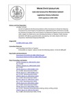 Legislative History: An Act to Implement the Recommendations of the Commission to Study the Statutory Procedures for Local Property Tax Abatement (HP1387)(LD 1886) by Maine State Legislature (116th: 1992-1994)