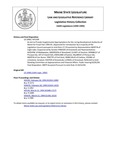 Legislative History:  An Act to Provide Supplemental Appropriations for the Loring Development Authority of Maine for Fiscal Year 1994-95 (HP1399)(LD 1908)