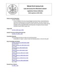 Legislative History: An Act to Redistrict the Knox County Budget Committee District (HP1411)(LD 1921) by Maine State Legislature (116th: 1992-1994)