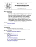 Legislative History: RESOLUTION, Proposing An Amendment to the Constitution of Maine to Provide for the Election of a Lieutenant Governor and to Provide for Succession to the Office of Governor (HP1422)(LD 1936) by Maine State Legislature (116th: 1992-1994)