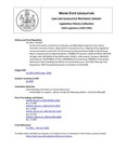 Legislative History: An Act to Promote a Continuum of Quality and Affordable Long-term Care and to Promote Consumer Choice (HP1430)(LD 1955) by Maine State Legislature (116th: 1992-1994)