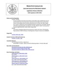 Legislative History: An Act to Implement the Recommendations of the Maine Dairy and Nutrition Council and the Maine Dairy Promotion Board (HP1434)(LD 1961) by Maine State Legislature (116th: 1992-1994)