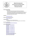 Legislative History: An Act to Facilitate Government Investment in Mutual Funds (HP1439)(LD 1965) by Maine State Legislature (116th: 1992-1994)