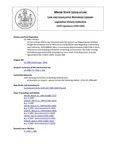 Legislative History: An Act to Make Maine Law Consistent with the Federal Law Regarding the Omnibus Budget Reconciliation Act of 1993 and to Clarify Maine Laws Regarding Underwriting and Continuity (HP1451)(LD 1980) by Maine State Legislature (116th: 1992-1994)