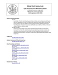 Legislative History: Resolve, for Laying of the County Taxes and Authorizing Expenditures of Kennebec County for the Year 1994 (HP1464)(LD 1990) by Maine State Legislature (116th: 1992-1994)