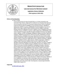 Legislative History: An Act to Demonstrate the Value the State Places on a Strong, Competitive and Sustainable Paper Industry (HP1466)(LD 1993) by Maine State Legislature (116th: 1992-1994)