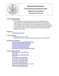 Legislative History: An Act to Establish a Catastrophic Health Expense Program (HP1473)(LD 2001) by Maine State Legislature (116th: 1992-1994)