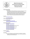 Legislative History:  An Act to Continue the Maine Health Program (SP781)(LD 2012)