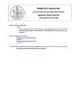 Legislative History: Communication from the House Minority Leader: Appointing members to the 1993 Redistricting Commission (HP12) by Maine State Legislature (116th: 1992-1994)