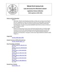 Legislative History: Joint Order: That the Joint Standing Committee on State and Local Government Report Out Such Legislation as It Sees Fit to Revise the Salaries of County Officers and Lay the County Taxes for the Year 1993 (HP115) by Maine State Legislature (116th: 1992-1994)