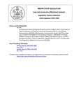 Legislative History: Joint Resolution Memorializing the President and the Congress of the United States to Urge the Retention of Small-issue Industrial Development Bonds" (HP1138) by Maine State Legislature (116th: 1992-1994)