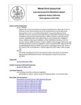 Legislative History: Joint Order, Recalling LD 512 from the Governor's Desk to the House (HP1165) by Maine State Legislature (116th: 1992-1994)