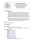 Legislative History: Joint Order, Recalling LD 1255 from the Legislative Files to the House (HP1166) by Maine State Legislature (116th: 1992-1994)