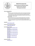 Legislative History: Joint Order, That the Joint Standing committee on State and Local Government Report Out Such Legislation as It Sees Fit to Revise the Salaries of County Officers and Lay the County Taxes for the Year 1994 (HP1344) by Maine State Legislature (116th: 1992-1994)