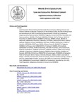 Legislative History: Joint Resolution Memorializing the Honorable Representatives Olympia Snowe and Thomas Andrews to Become Cosponsors of House Report 3392, the Safe Drinking Water Act Amendments of 1993 (HP1408) by Maine State Legislature (116th: 1992-1994)