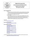 Legislative History: Joint Order, That the Joint Standing Committee on Energy and Natural Resources Report Out a Bill Authorizing the Issuance of Bonds for Municipal Infrastructure Improvements to the House (HP1435) by Maine State Legislature (116th: 1992-1994)