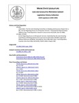 Legislative History: Joint Order, That the Joint Standing Committee on Banking and Insurance Report Out a Bill, "An Act Regarding Access to Chiropractic Services" (HP1456) by Maine State Legislature (116th: 1992-1994)