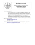 Legislative History:  Joint Resolution Recognizing the Honorable Edmund S. Muskie on the Occasion of His 80th Birthday (HP1457)