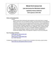 Legislative History: Joint Resolution Memorializing the State Legislatures of the United States to Support Military and Civilian Dual-use of Military Facilities (HP1489) by Maine State Legislature (116th: 1992-1994)