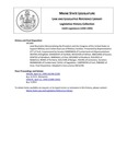 Legislative History: Joint Resolution Memorializing the President and the Congress of the United States to Support Military and Civilian Dual-use of Military Facilities (HP1490) by Maine State Legislature (116th: 1992-1994)