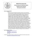 Legislative History: Joint Resolution Memorializing the United States Congress and the United States Secretary of Defense to Establish 2 Defense Finance and Accounting Service Centers in the State (HP1491) by Maine State Legislature (116th: 1992-1994)