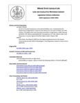 Legislative History: Joint Order, Recalling LD 1040 from the Engrossing Department to the Senate (SP529) by Maine State Legislature (116th: 1992-1994)