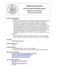 Legislative History:  Joint Order, Recalling LD 1050 from the Legislative Files to the Senate (SP534)