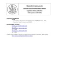 Legislative History: Joint Order on Adjournment (SP536) by Maine State Legislature (116th: 1992-1994)