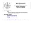 Legislative History: Joint Order on Adjournment (SP621) by Maine State Legislature (116th: 1992-1994)