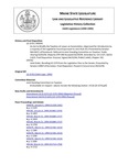 Legislative History: Joint Order, Recalling LD 1570 from the Legislative Files to the Senate (SP762) by Maine State Legislature (116th: 1992-1994)