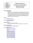 Legislative History: An Act to Enable Sworn Law Enforcement Employees of the Immigration and Naturalization Service of the Department of Justice and Officers of the United States Custom Service of the Department of the Treasury to Enforce Maine Law (HP67)(LD 103) by Maine State Legislature (117th: 1994-1996)