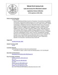 Legislative History:  Resolve, Establishing the Maine Council on Privatization (SP81)(LD 169)