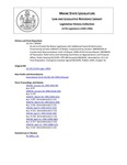 Legislative History: An Act to Provide the Maine Legislature with Additional Financial Information (SP95)(LD 235) by Maine State Legislature (117th: 1994-1996)