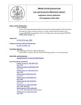 Legislative History:  An Act Concerning Municipal Shellfish Conservation Program Penalties (HP194)(LD 253)