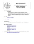 Legislative History: An Act to Amend the Laws Governing the Location of Mausoleums and Vaults (SP153)(LD 339) by Maine State Legislature (117th: 1994-1996)