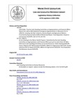Legislative History:  An Act Relating to the Maine Health Program (HP271)(LD 373)