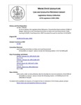 Legislative History: An Act to Reduce the Legislative Meal Allowance (HP343)(LD 463) by Maine State Legislature (117th: 1994-1996)