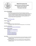 Legislative History: An Act Concerning Licensed Activities for Marine Worm Diggers (HP413)(LD 570) by Maine State Legislature (117th: 1994-1996)