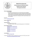 Legislative History: An Act Concerning Binding Arbitration (HP458)(LD 624) by Maine State Legislature (117th: 1994-1996)