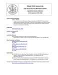 Legislative History:  An Act to Dissolve the Northport Village Corporation BY REQUEST (HP639)(LD 862)